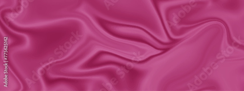 Pink liquid fabric silk texture for background. Abstract background of wave silk or satin. Silk luxury cloth and shiny fabric texture. Beautiful background velvet smooth and elegance silky.