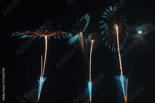 河原子海岸 花火 ワイドスターマイン Kawarago Coast Fireworks Wide Star Mine