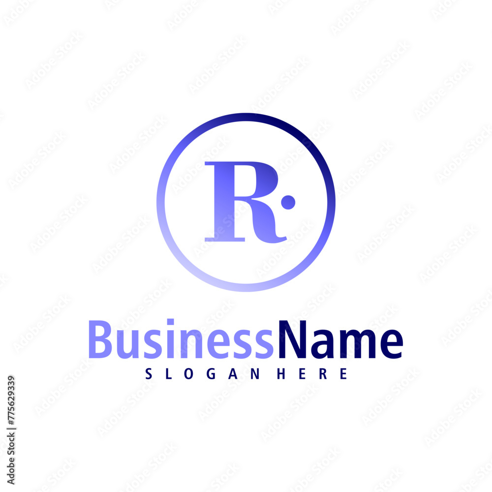 Letter R logo design vector. Creative Initial R logo concepts template Letter R logo design vector. Creative Initial R logo concepts template