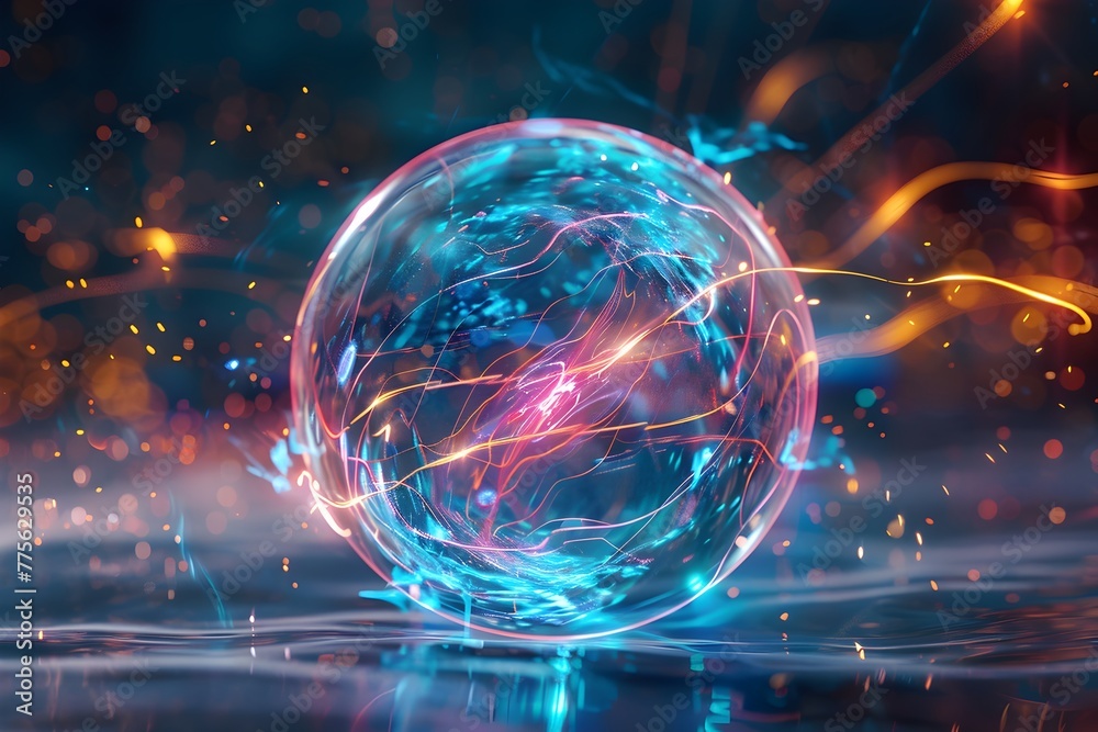 Radiant Plasma Orb Showcasing Innovative Technological Dynamism Radiant Plasma Orb Showcasing Innovative Technological Dynamism