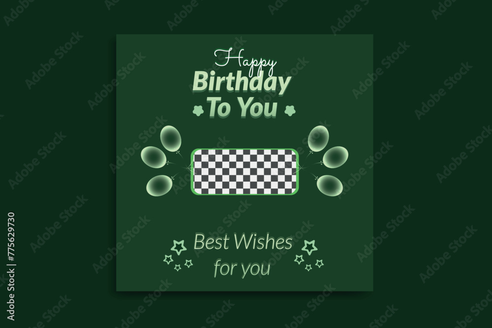 birthday social media birthday banner design template birthday social media birthday banner design template