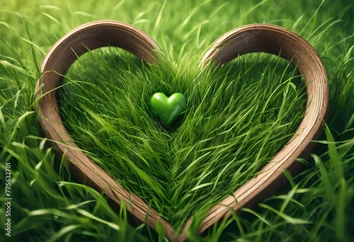 heart shaped grass