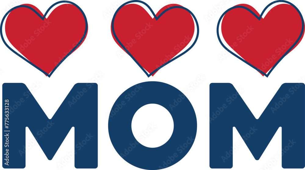 MOM Typography SVG T-shirt Design For Woman. MOM Typography SVG T-shirt Design For Woman.