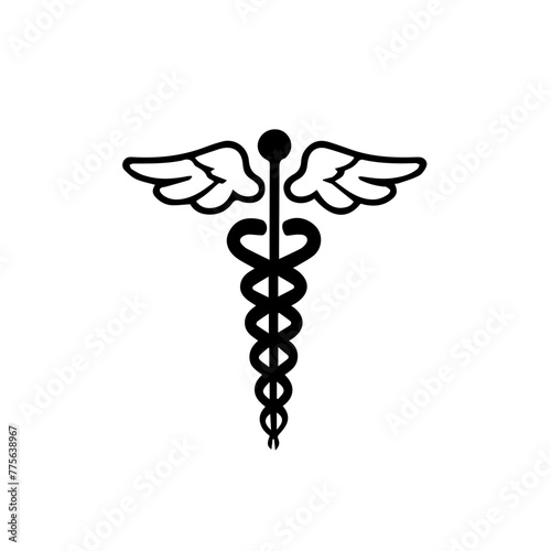 medical sign black Logo vector design illustration
