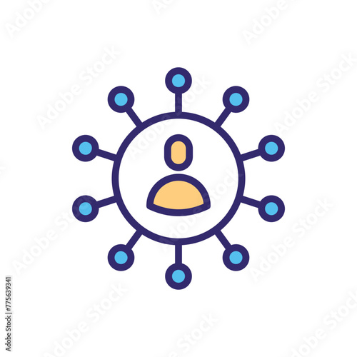 Self Organization vector icon