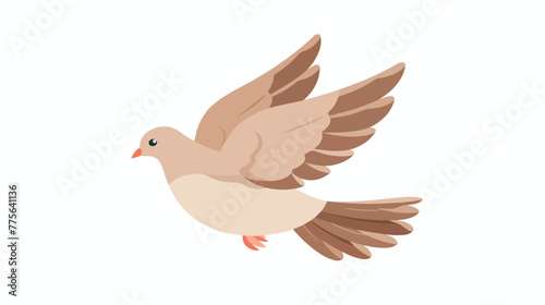 Dove icon Flat vector isolated on white background