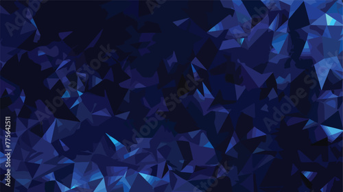 Dark BLUE vector polygonal template. Modern abstract