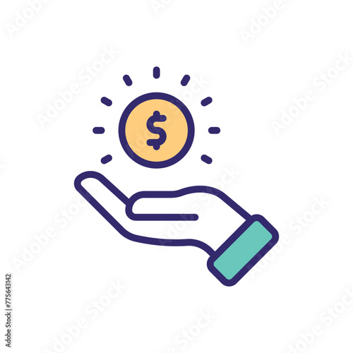 Loan Money vector icon