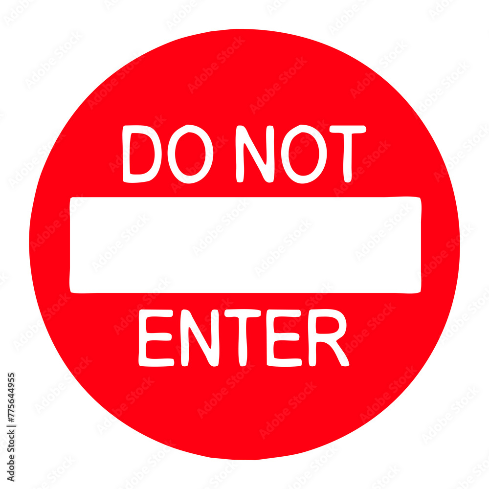 Do not enter circular rubber stamp, red grudge rubber stamp illustration Do not enter circular rubber stamp, red grudge rubber stamp illustration