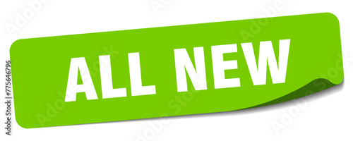 all new sticker. all new label