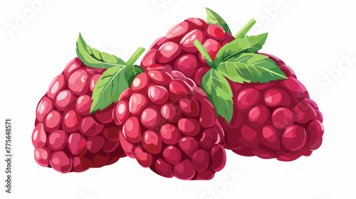 Raspberry icon. Vector illustration flat vector isolated