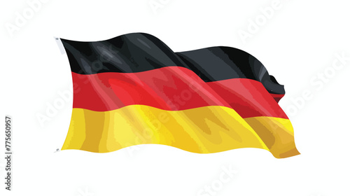 Germany Flag Icon  National Flag Square Symbol . flat