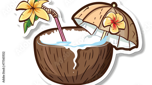 Coconut Drink Beverage Summer Beach Travel Sea Island
