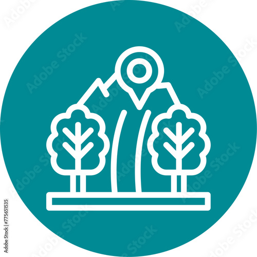 Hiking Trail Icon
