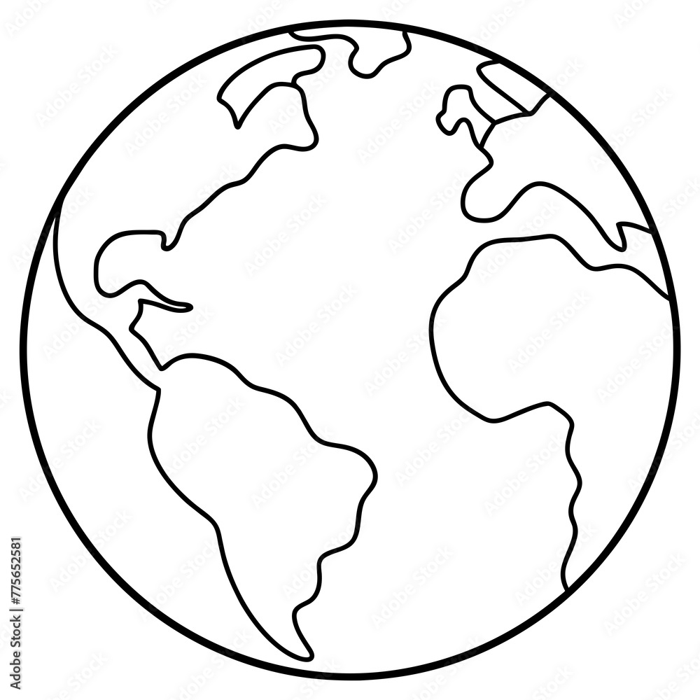 earth line art one single continuous one line out line vector art drawing and tattoo design,vector silhouette illustration earth line art one single continuous one line out line vector art drawing and tattoo design,vector silhouette illustration