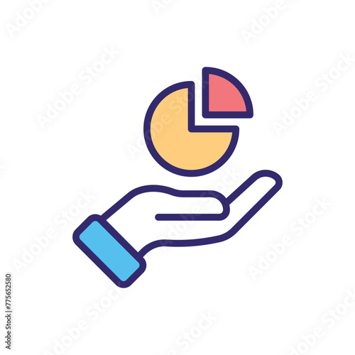 Contribution vector icon