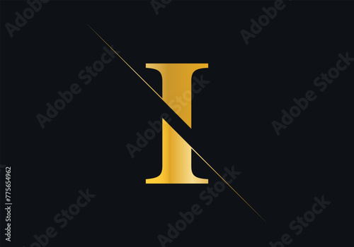 I Letter Initial Logo Design And Vector Template