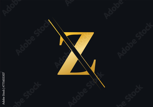Z Letter Initial Logo Design And Vector Template