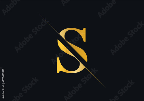S Letter Initial Logo Design And Vector Template