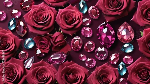 natural beauty of flowers with the crafted allure of gemstones