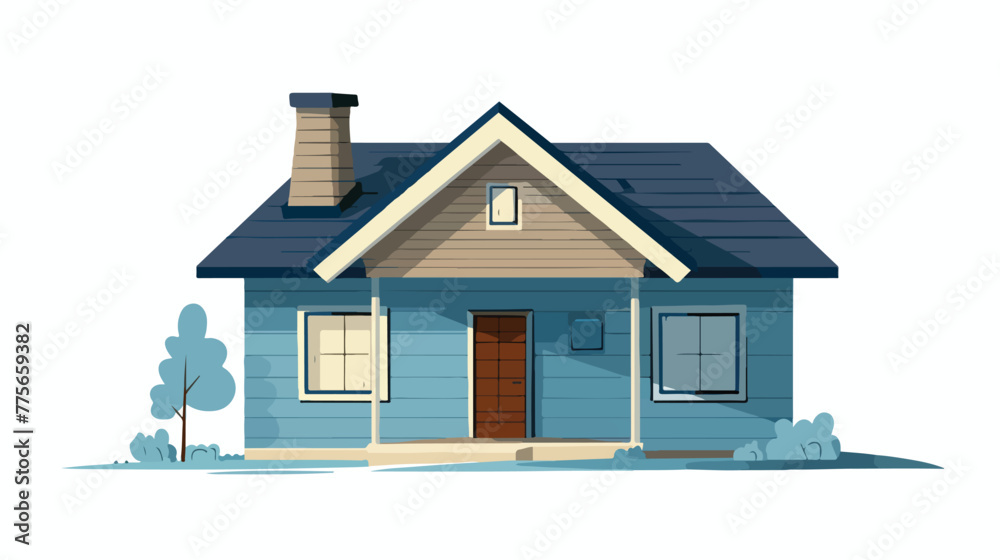 House icon vector isolated in white background. flat