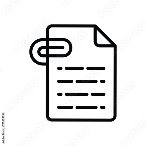 Attachment vector icon