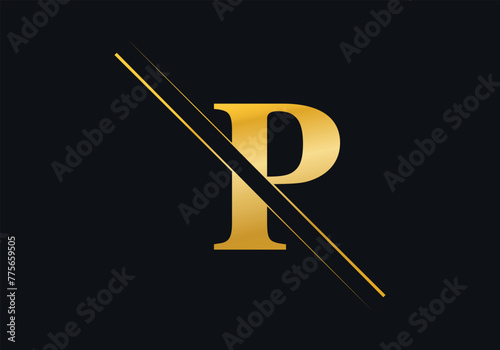 P Letter Initial Logo Design And Vector Template