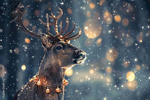 Santa's reindeer photo