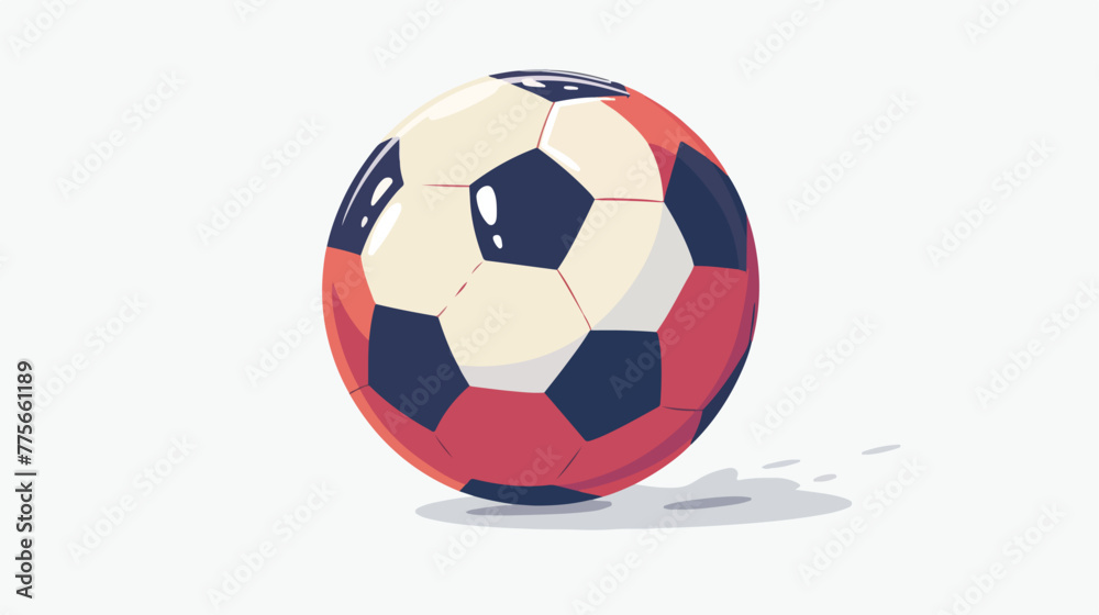 Soccer Football flat vector isolated on white background
