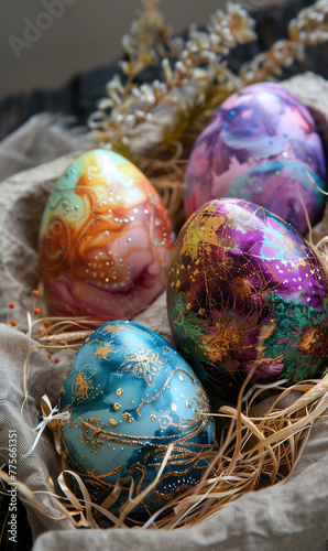 easter eggs in a aesthetic luxury package