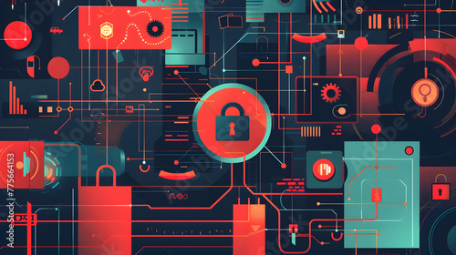 red circuit board with secret security