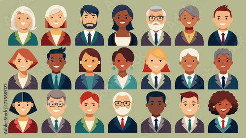 Set Of Colorful Diverse Lawyer Icons, Multicultural Lawyers