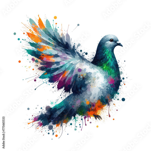 Isolated Bird on a Clear PNG Canvas, Generative AI © faical