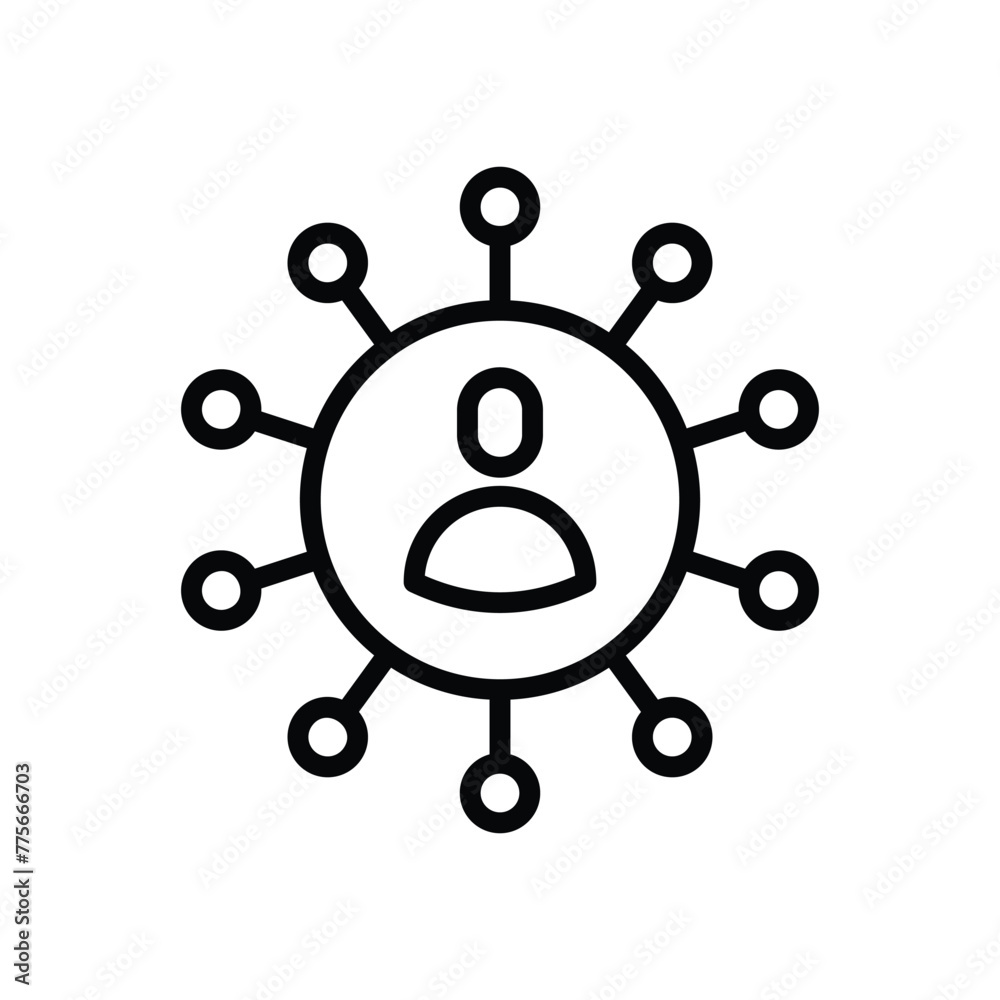 Obraz premium Self Organization vector icon