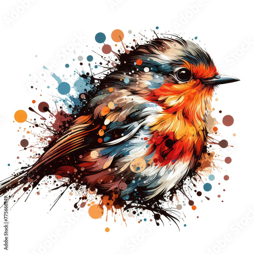 Isolated Bird on a Clear PNG Canvas, Generative AI