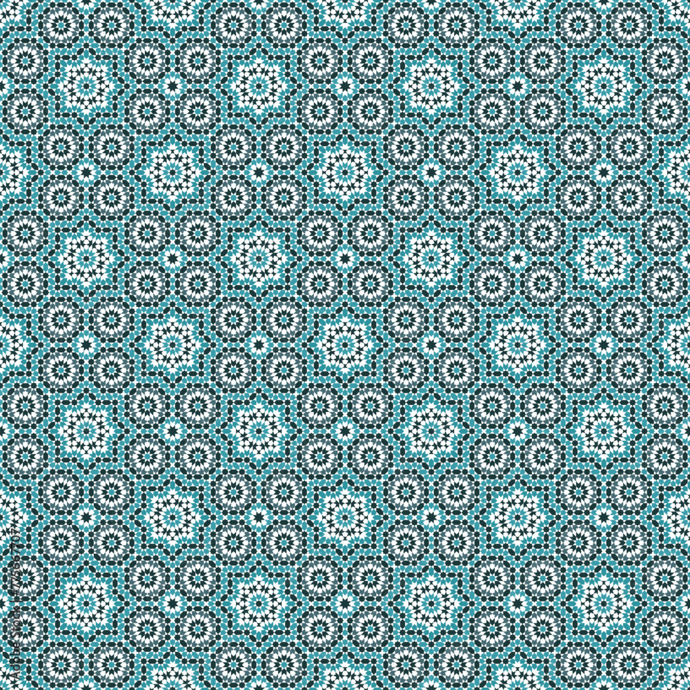 Seamless arabic geometric ornament based on traditional arabic art. Muslim mosaic. Girih style.