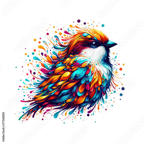 Isolated Bird on a Clear PNG Canvas, Generative AI © faical