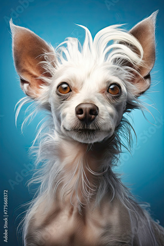 a Chinese crested dog © petro