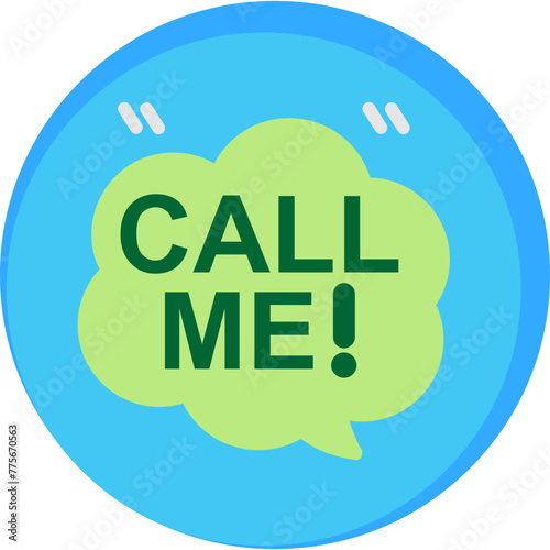 Cuadro en lienzo Call Me Icon