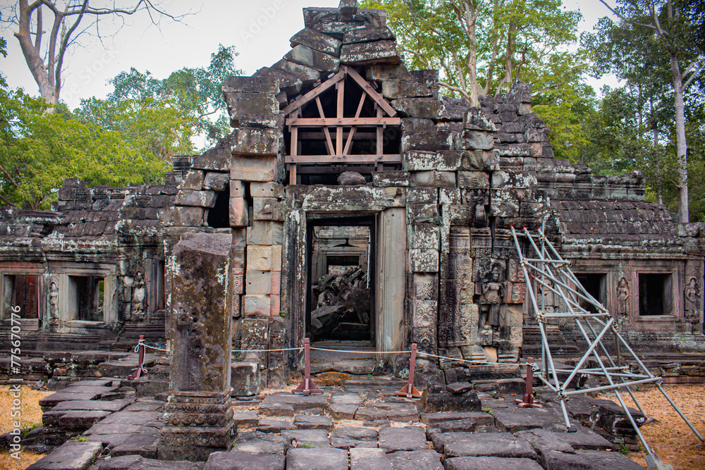 Fototapeta premium The ruin temple of Banteay Kdei in Siem Reap, Cambodia