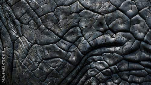 Elephant wrinkled leather skin pattern close-up abstract safari theme and metaphore for not caring,rhinoceros skin texture, detail of a wild animal skin
 photo