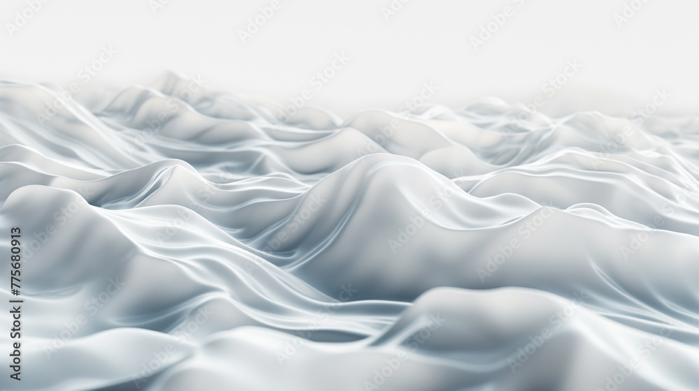 Fototapeta premium Wave flat nature textures white background