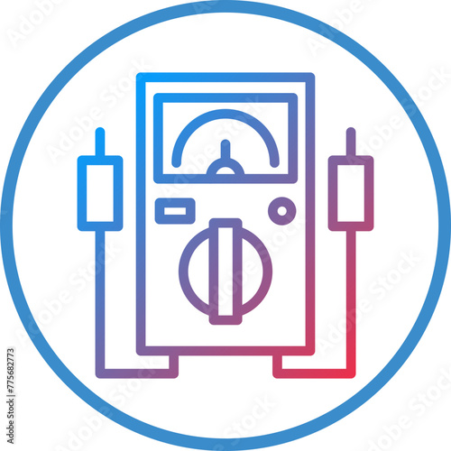 Vector Design Multimeter Icon Style