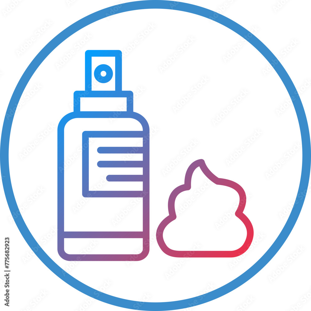Vector Design Barber Foam Icon Style Vector Design Barber Foam Icon Style