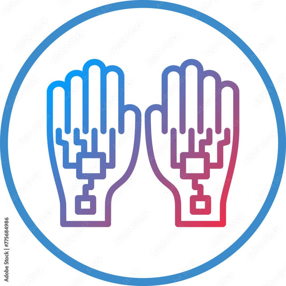 Vector Design Wired Gloves Icon Style Vector Design Wired Gloves Icon Style