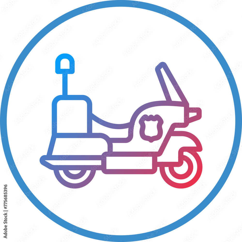 Vector Design Motorbike Icon Style