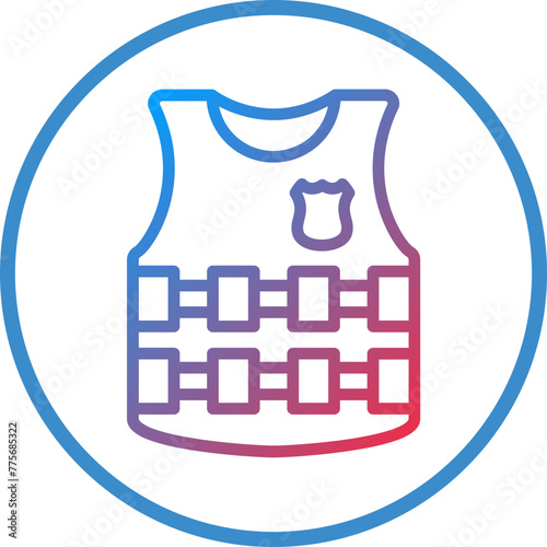 Vector Design Bulletproof Vest Icon Style