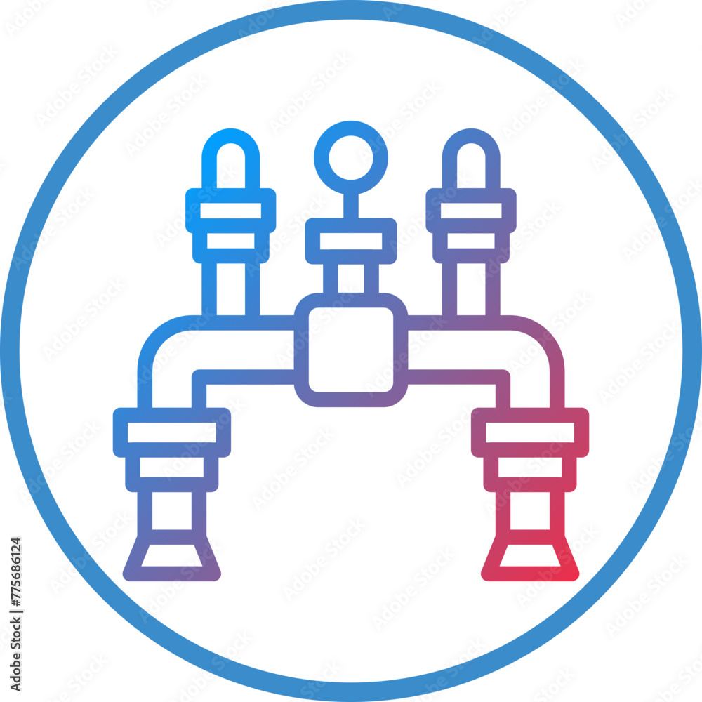 Vector Design Pipe Icon Style Vector Design Pipe Icon Style