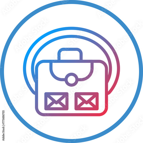 Vector Design Mail Bag Icon Style