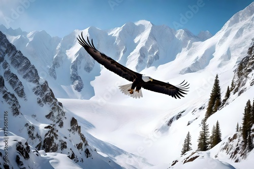 bald eagle in the mountains © Noor